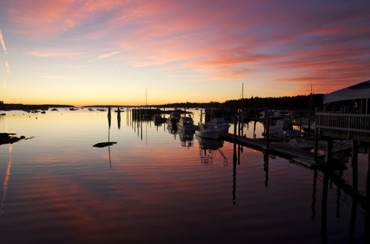 Dawn breaks at Southwest Harbor