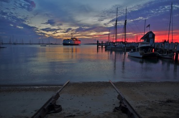 Ferry Leaving Vineyard Haven