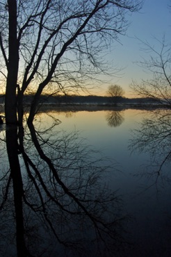 Winter Reflection, Sudbury River