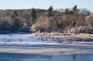 Sudbury River near the Wickford Road Bridge