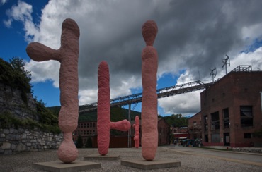 Les Pommes Des Adam by Franz West, Mass MoCA Les Pommes Des Adam by Franz West, Mass MoCA