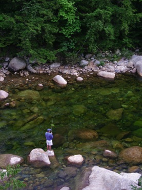Fishing in the Pemigewasset Fishing in the Pemigewasset
